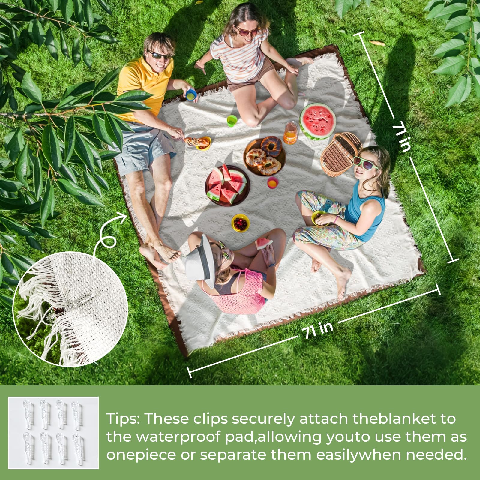 Tiny Land folded bundle with carry strap for easy transport benefit