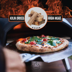 Tiny Timbers USDA-quality and kiln-dried label highlighting chemical-free benefit