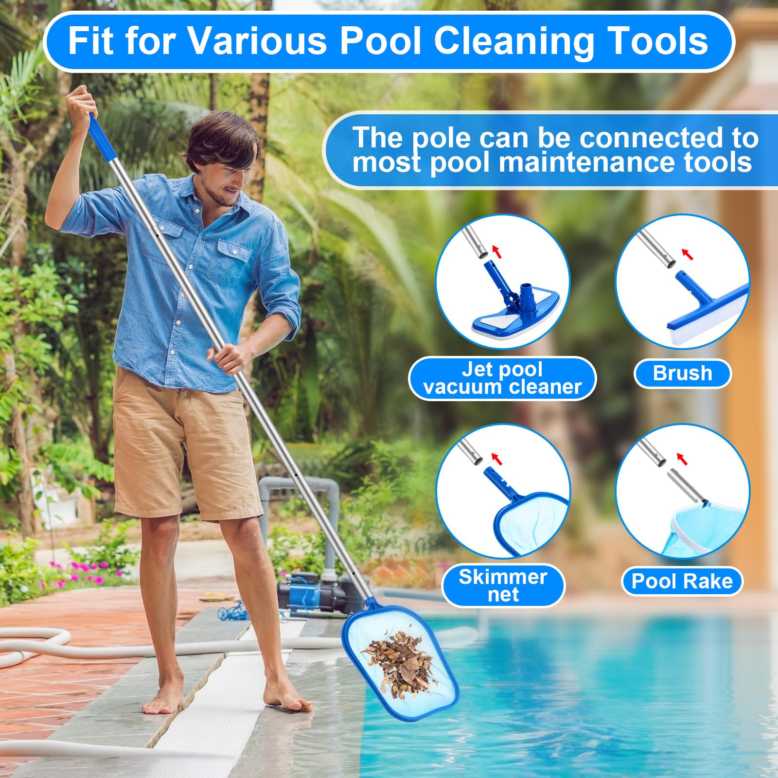 Tioncy semi-deep fine mesh skimmer lifting small particles efficiently