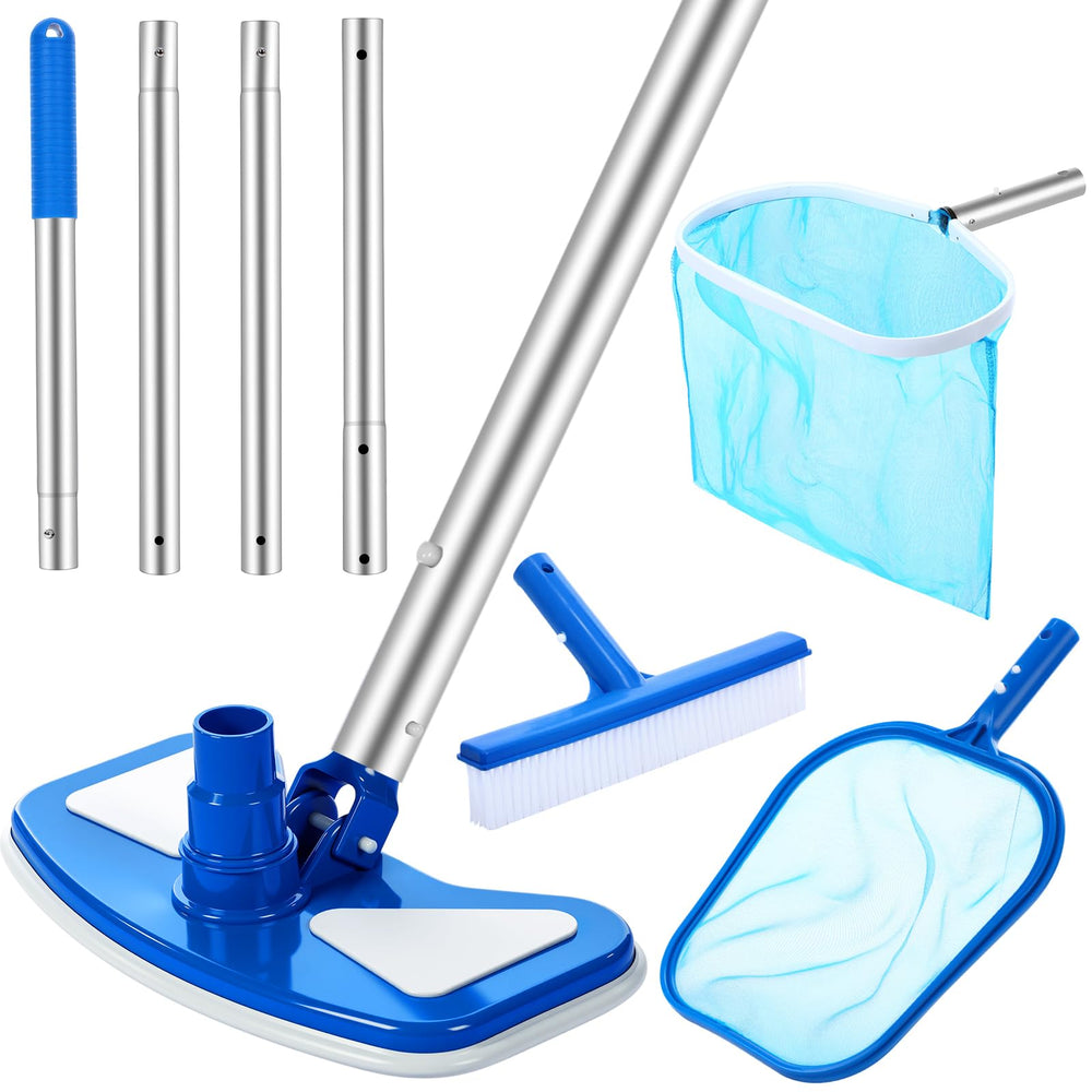 Tioncy full kit laid out showing all five tools for fast pool maintenance