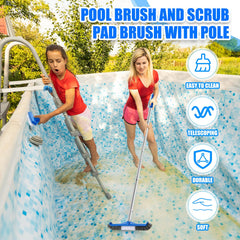 Tioncy hand scrub brush in use cleaning grout for precise spot cleaning