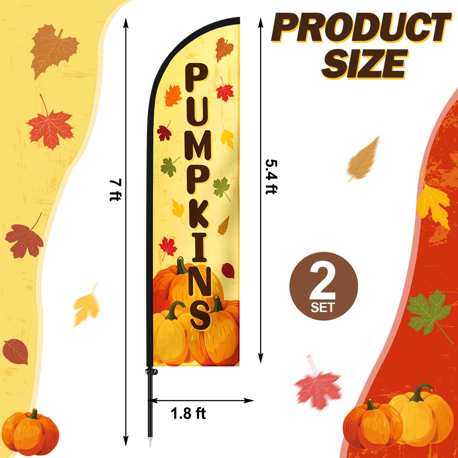 Tioncy close-up of polyester print showing bright pumpkin graphics and durability