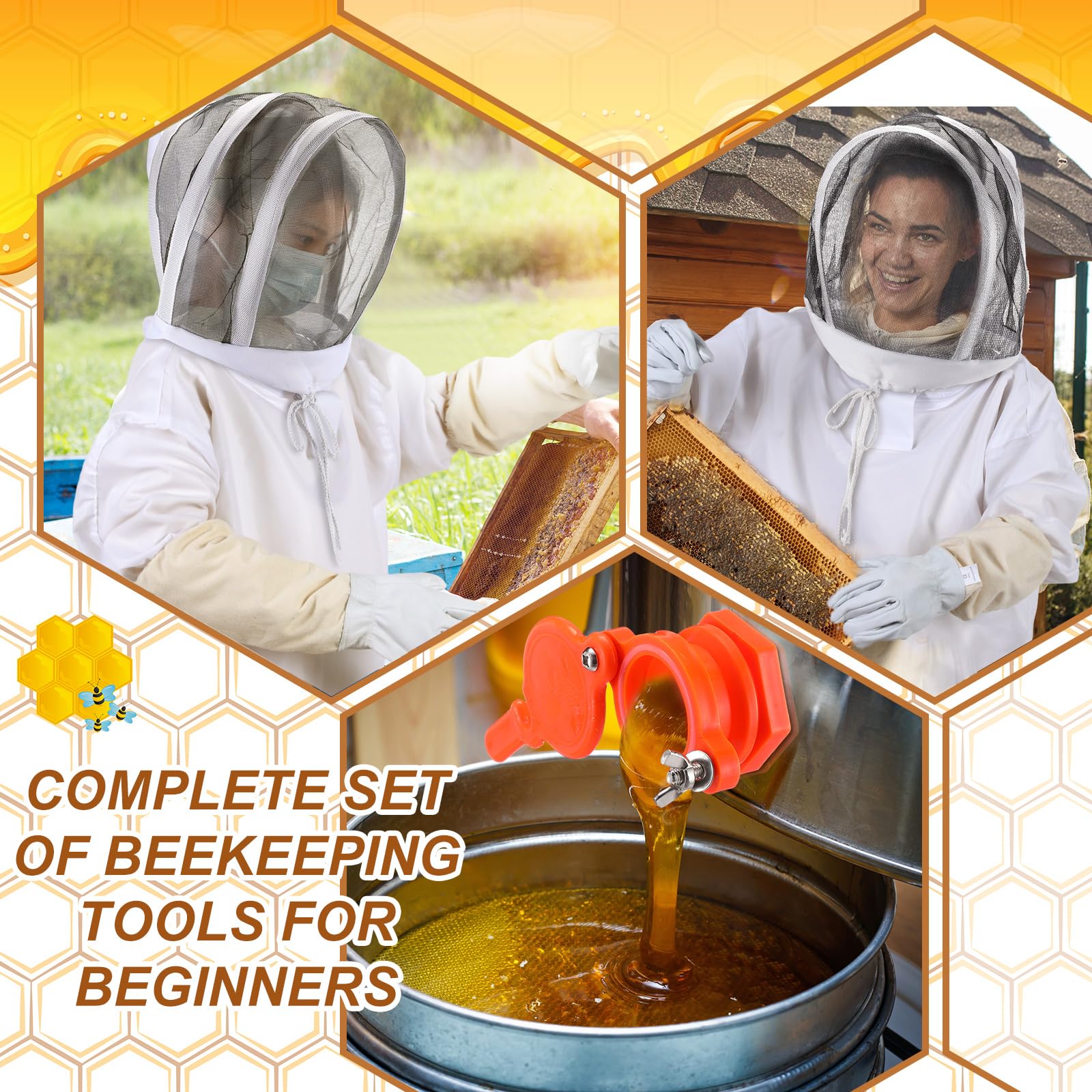 Tioncy uncapping knife and forks detail for efficient honey capping removal