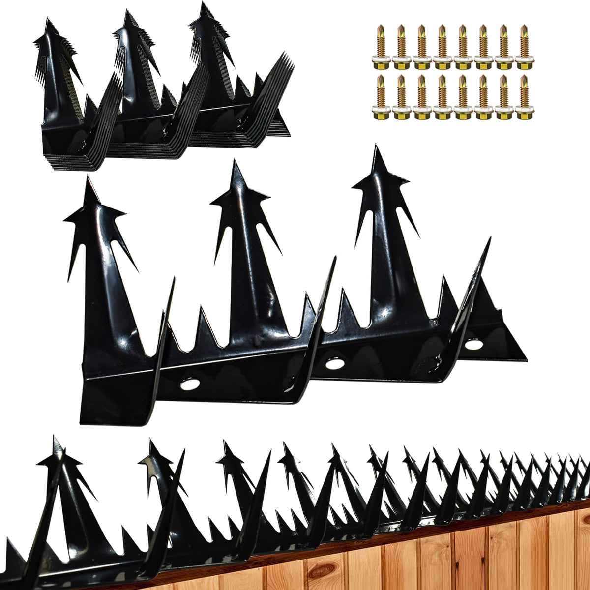 TIQUKDELY front view of 74-inch spike strip showing neat finish and protection