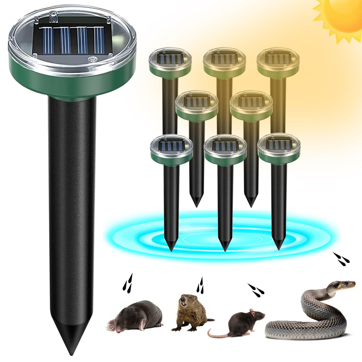 Tirgo front packaging showing eight green stakes and benefits