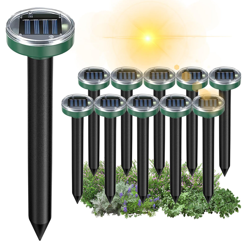 Tirgo front view of 12-pack repellent spikes showing full kit benefits