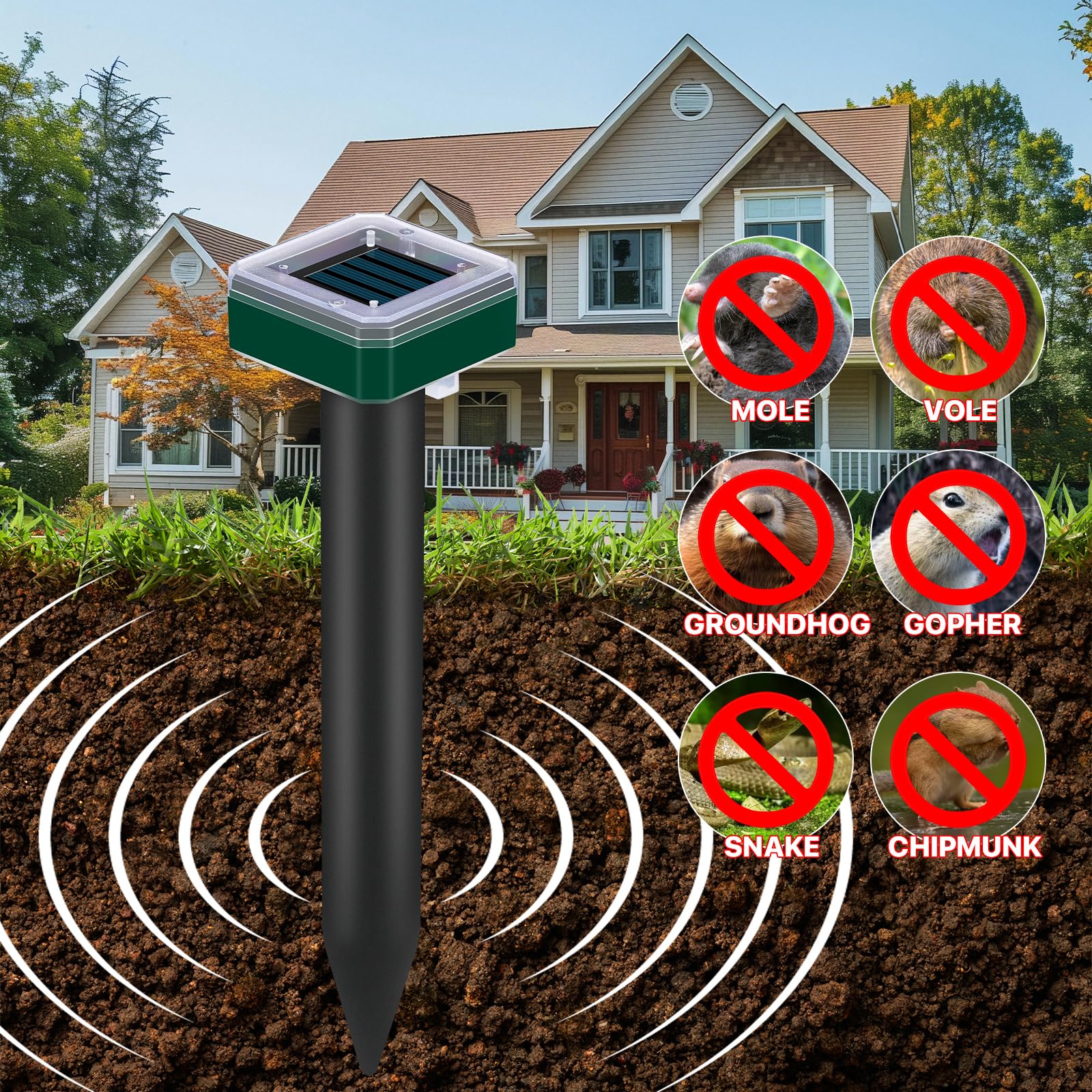 Tirgo stake beside hand for size comparison and simple, portable design
