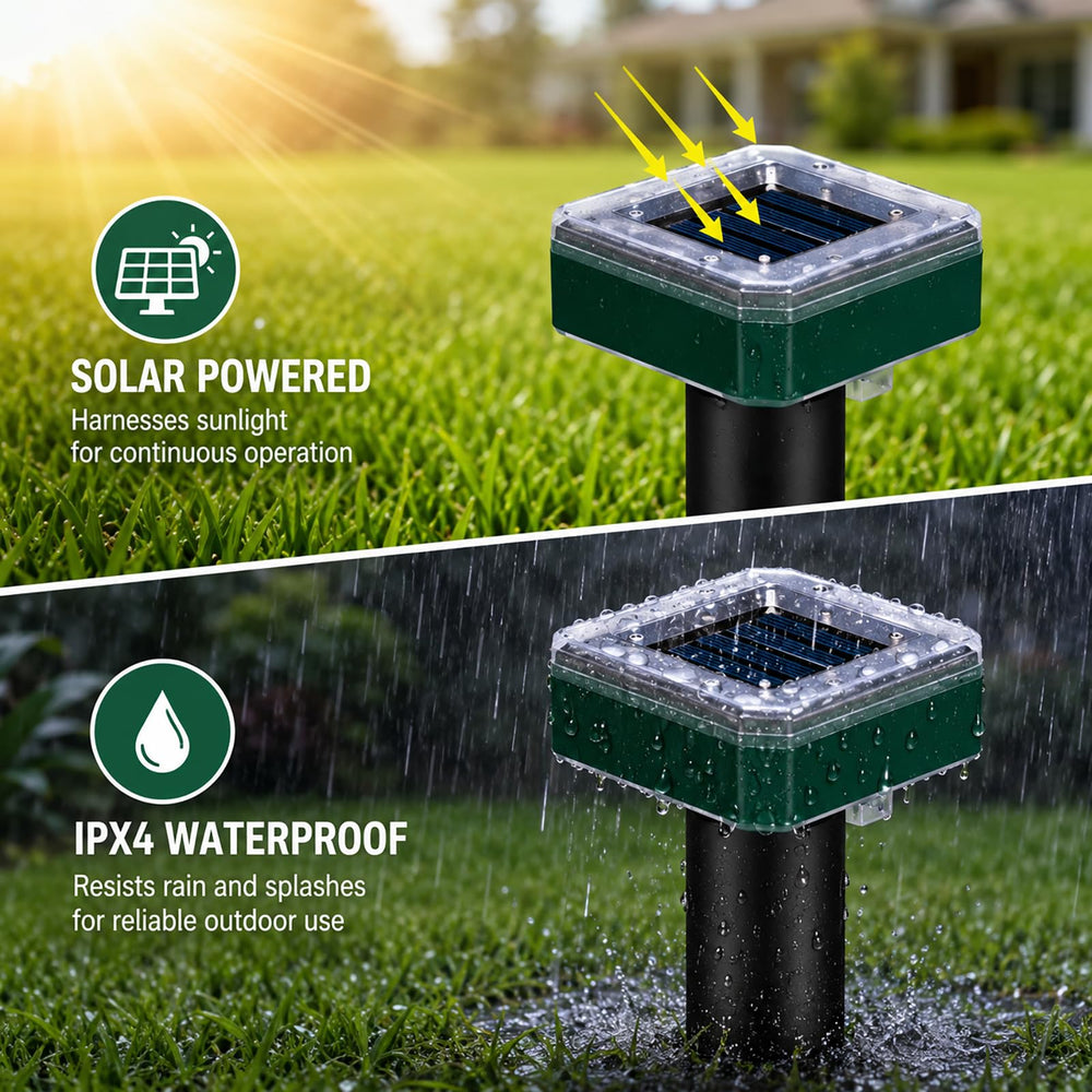 Tirgo stake pushed into soil illustrating easy installation and stable placement
