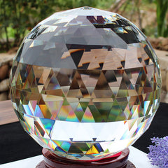 Tirifer window display rainbow refractions casting colorful light