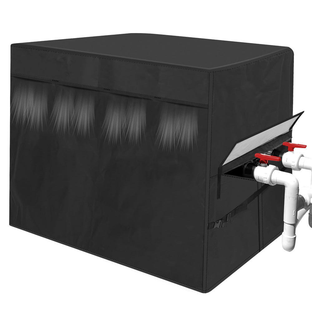 tiscover front view of full heater cover protecting unit