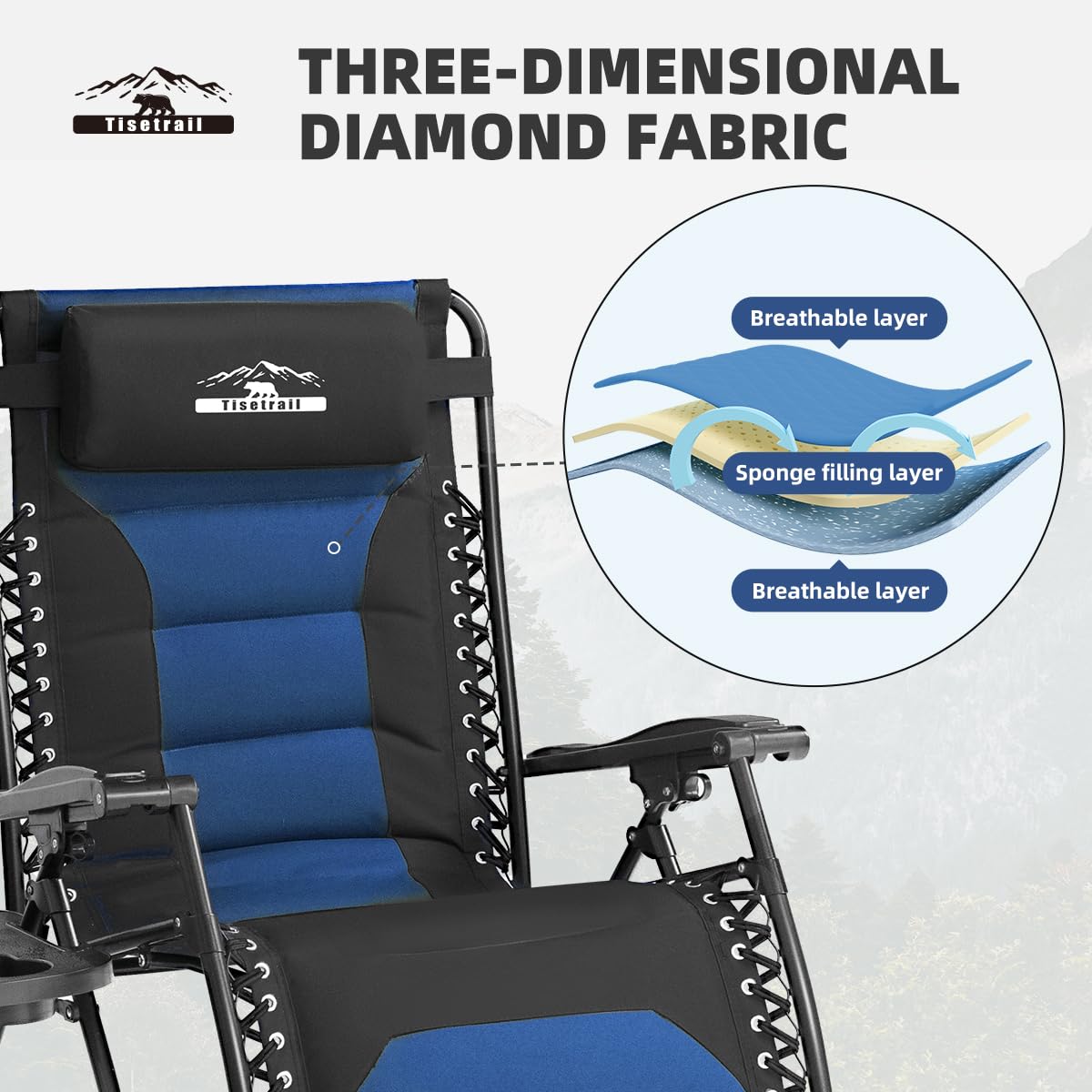 Tisetrail adjustable pillow and headrest offering neck support and customizable comfort