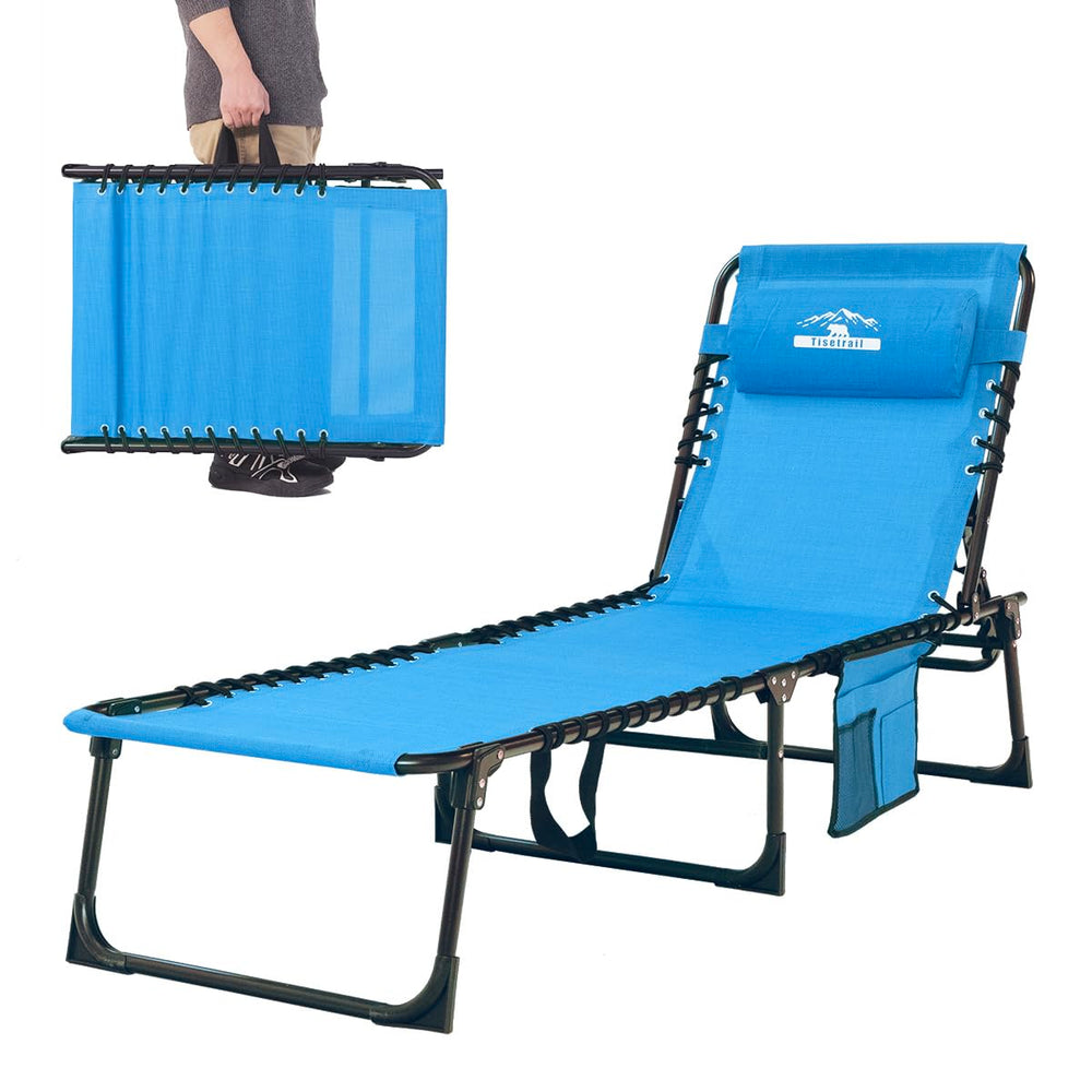 Tisetrail chaise front view showing stable frame and roomy seat benefit