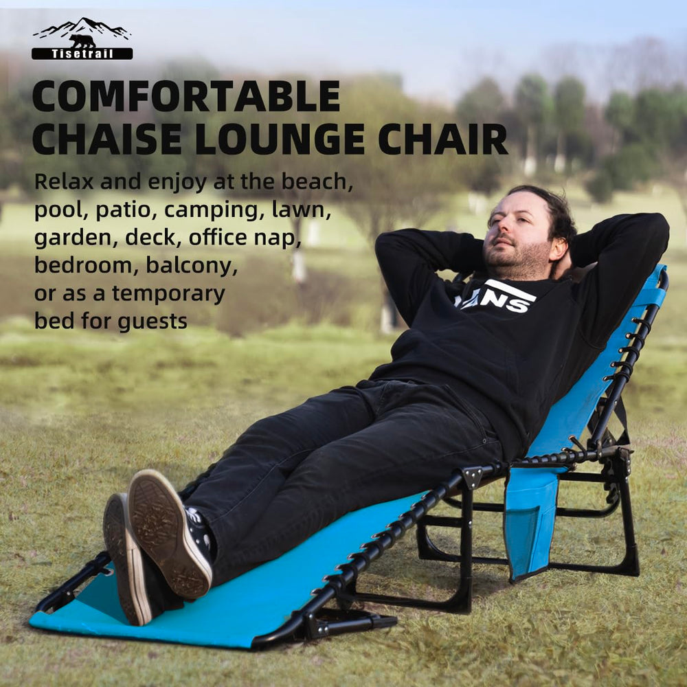 Tisetrail poolside lounger in use showing relaxation and outdoor lifestyle