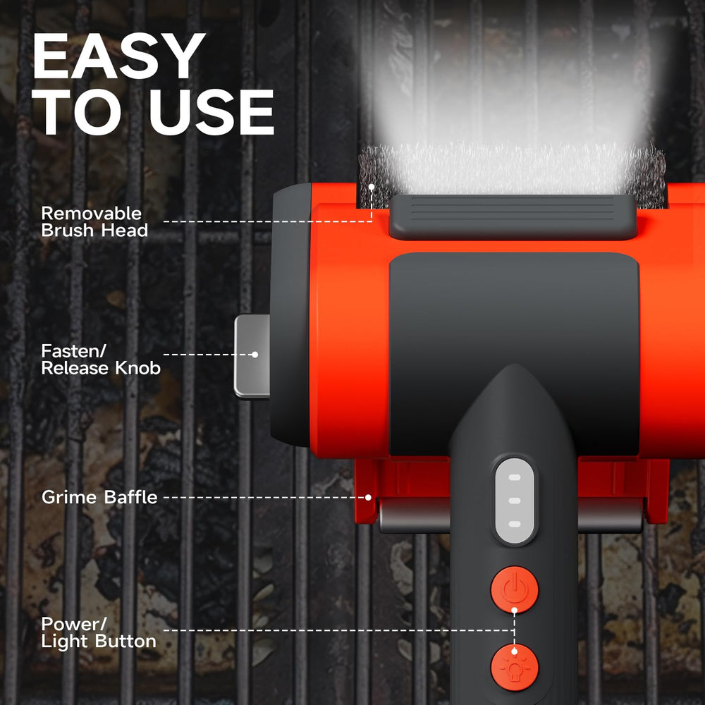 TISHI HERY visible dual battery compartment and charging port for long runtime