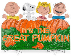 TisYourSeason front view showing full Peanuts pumpkin patch design and size