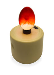 Titan Incubators front view showing compact candler and battery slot for portable inspections