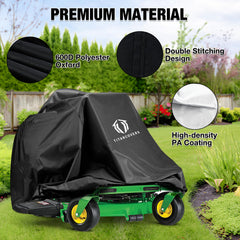 TITANCOVERS elastic hem detail ensuring snug fit and wind resistance