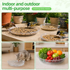 TITE saucer with potted plant catching runoff for floor protection
