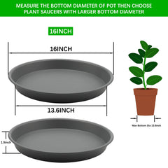 TITE plant saucer close-up texture highlighting thick PP plastic for long-lasting durability