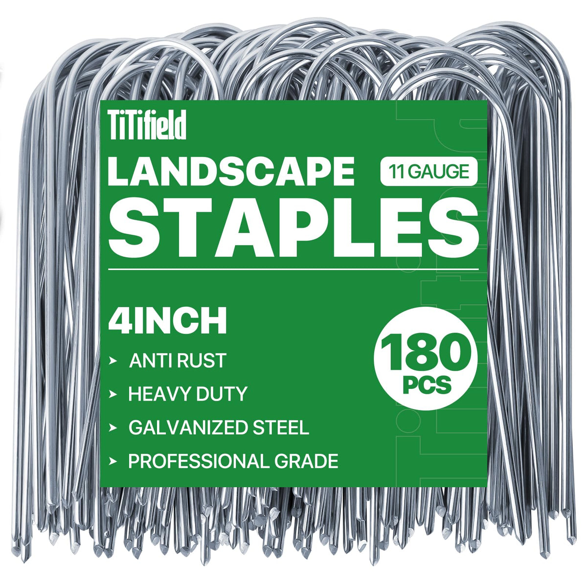 TiTifield front view of boxed 180-count stakes showing value and organization