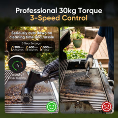 TITIUNCLE scouring pad detail for polishing and finishing grill surfaces, improves final shine