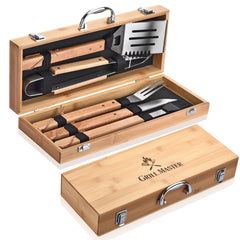 Tivolara bamboo case closed, organized storage and gift-ready presentation