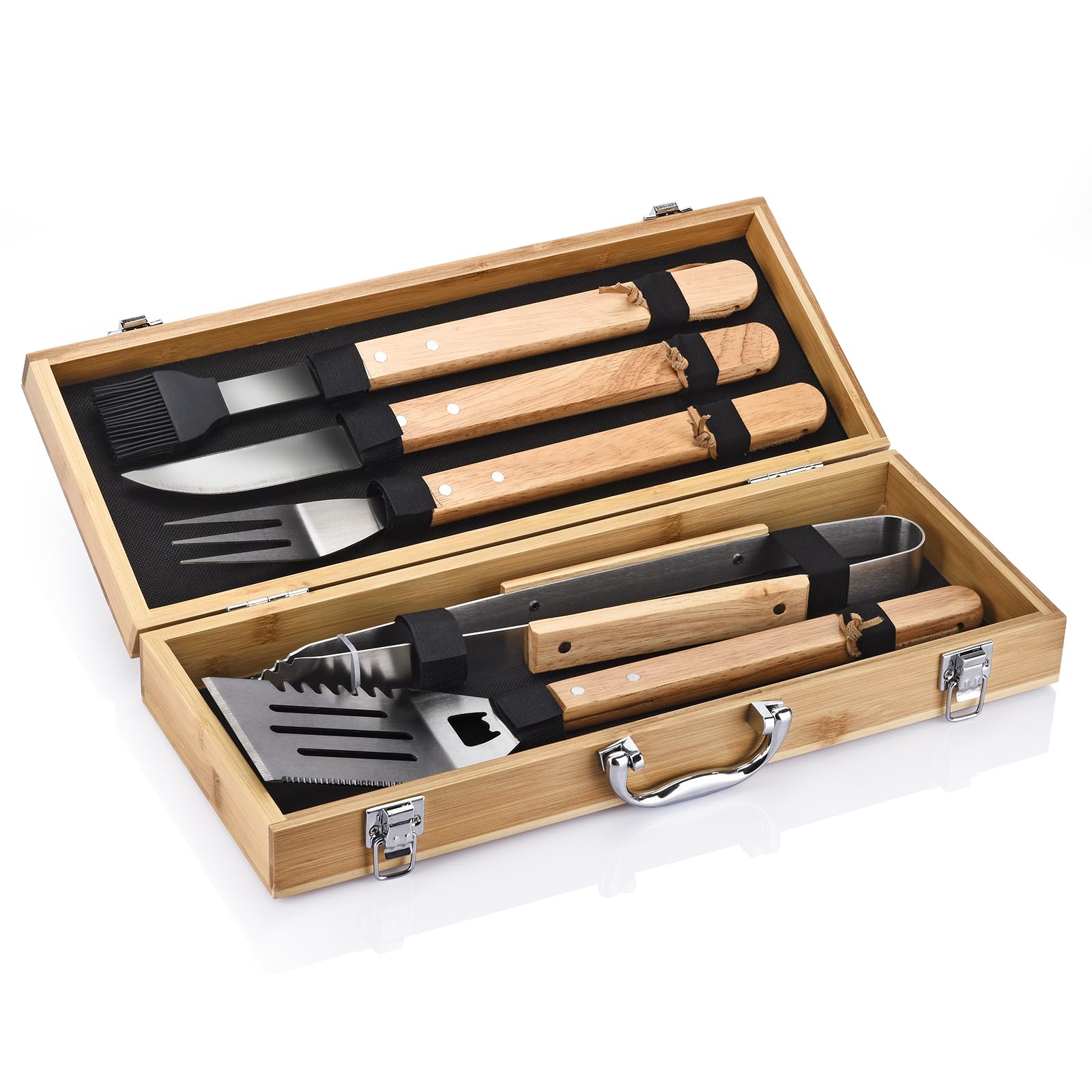 Tivolara tools in backyard BBQ scene conveying social outdoor cooking utility