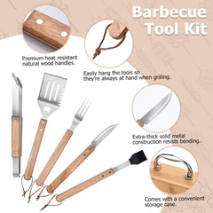 Tivolara wooden handle close-up offering comfortable heat-resistant grip