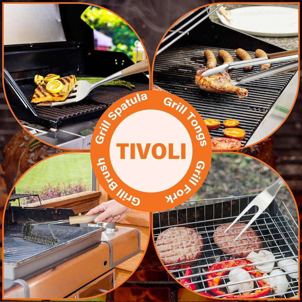 TIVOLI tools next to hand for scale showing robust build and comfortable weight