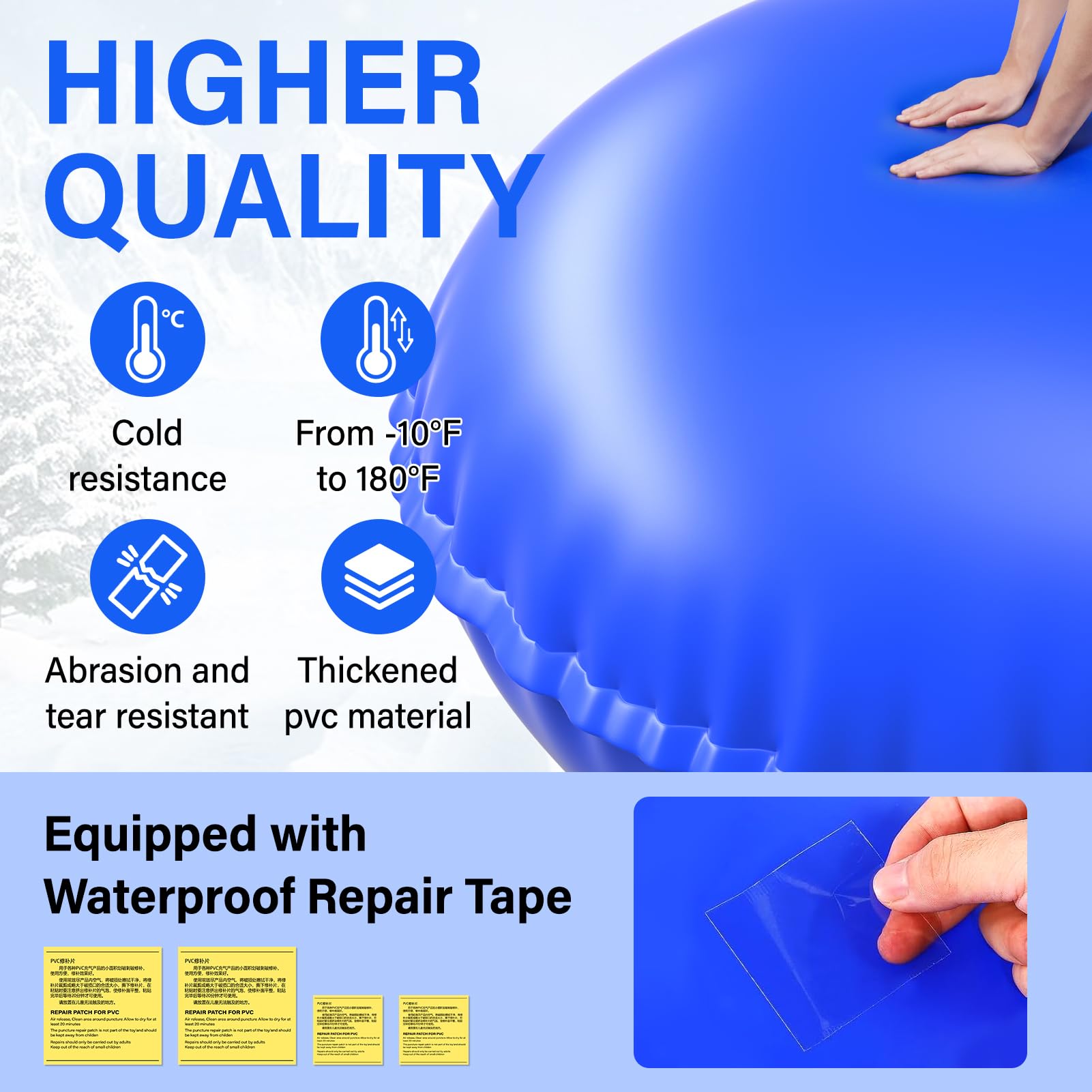 TIXANF seam and edge close-up showing reinforced tear-resistant construction
