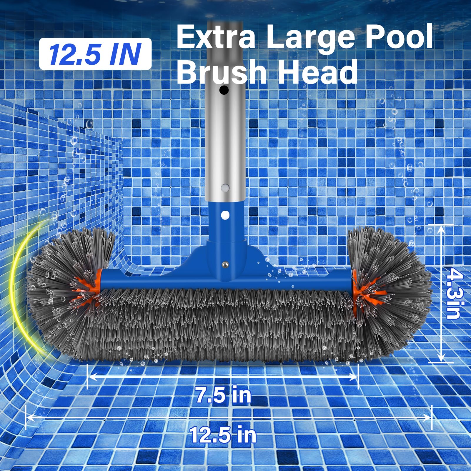 TIXANF brush bristles close-up highlighting durable nylon scrubbing power