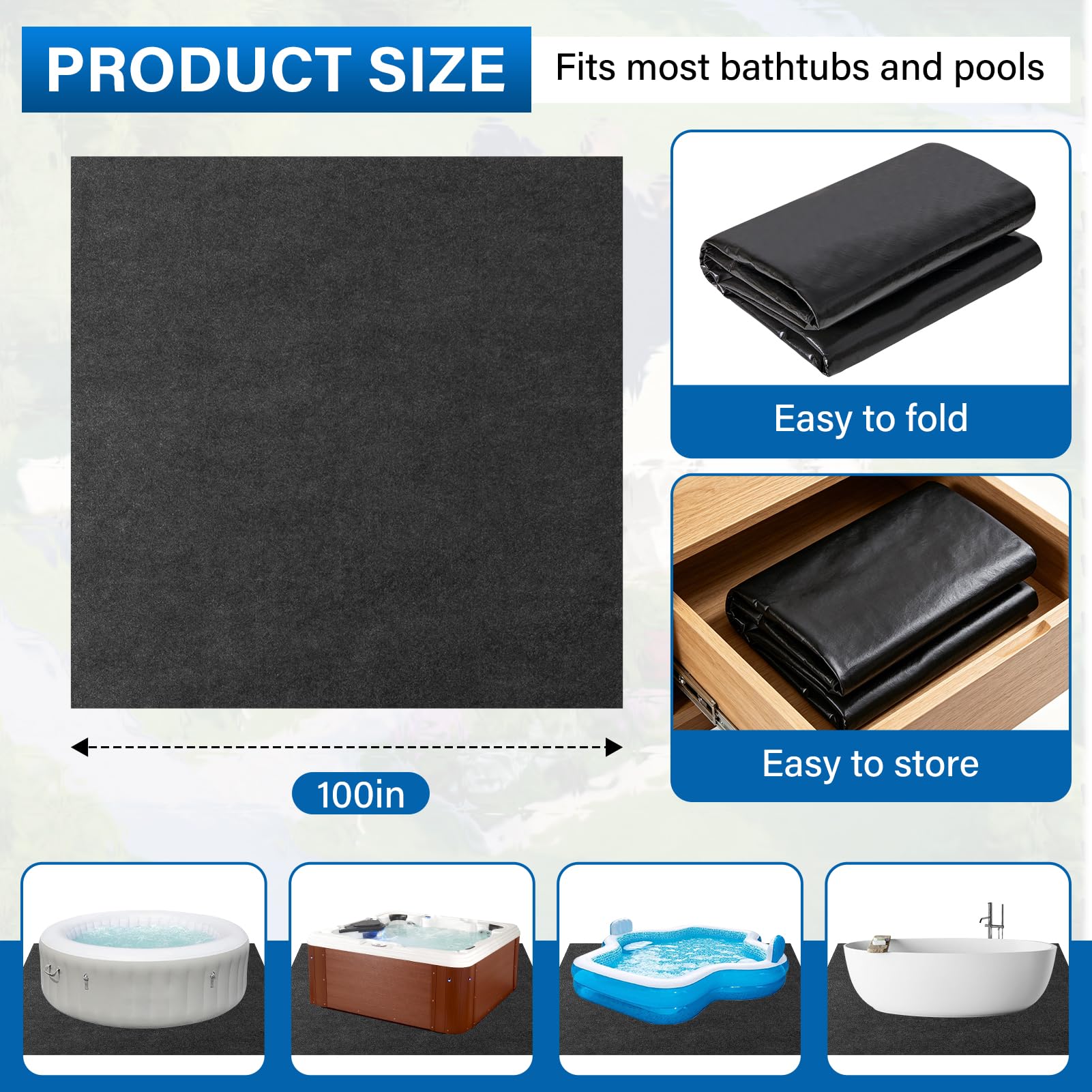 TIXANF close-up felt texture highlighting cushioning and abrasion resistance
