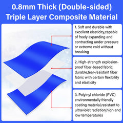 TIXANF welded seam detail illustrating reinforced edge and improved puncture resistance