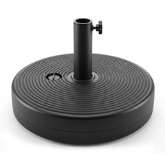 T&Jero umbrella base front view showing stable black design and benefit