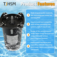 TJHSM USQ1102 shaft closeup highlighting precision-machined shaft for secure impeller fit