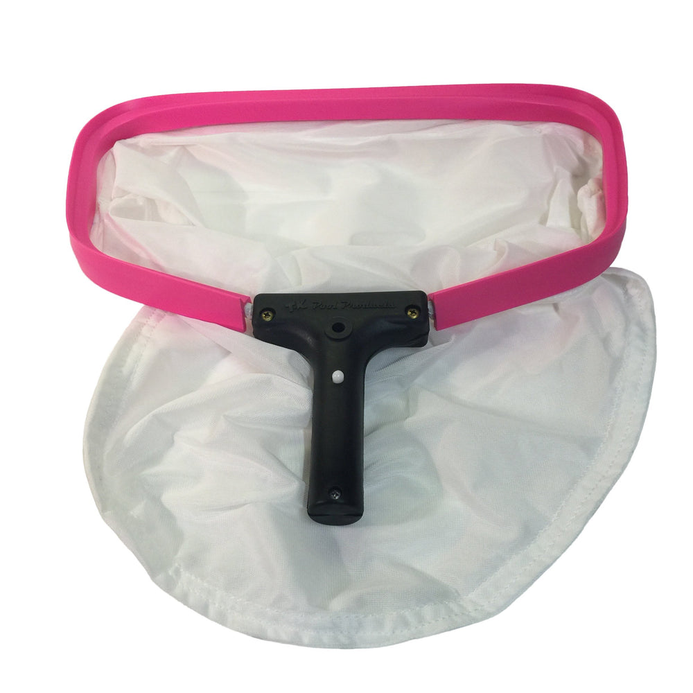 TK Pool Prdocus Triluca front view showing full 14-inch skimmer capturing leaves