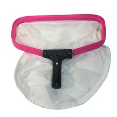 TK Pool Prdocus Triluca front view showing full 14-inch skimmer capturing leaves