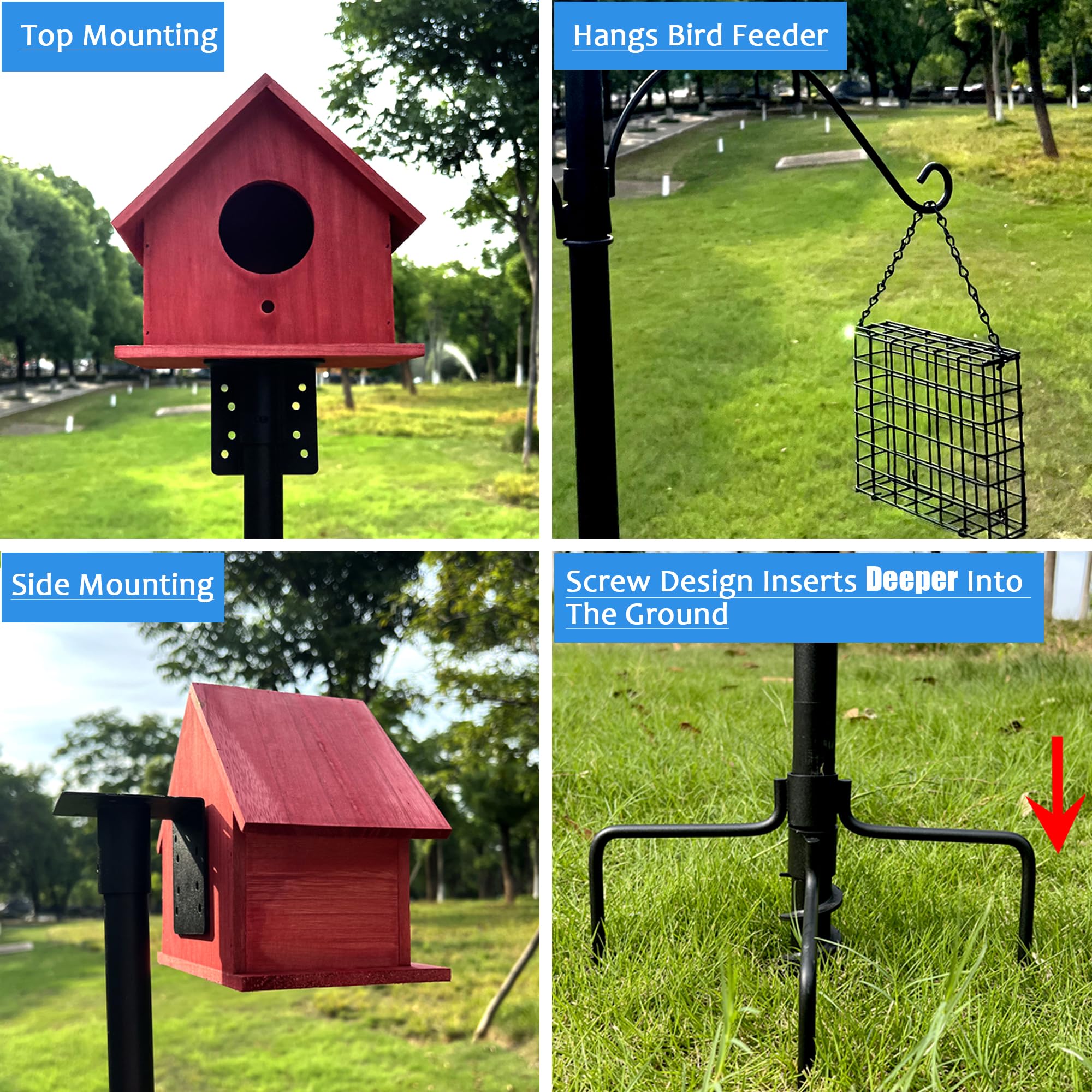 Tlsiod five-prong ground base detail providing firm anchoring and storm resistance