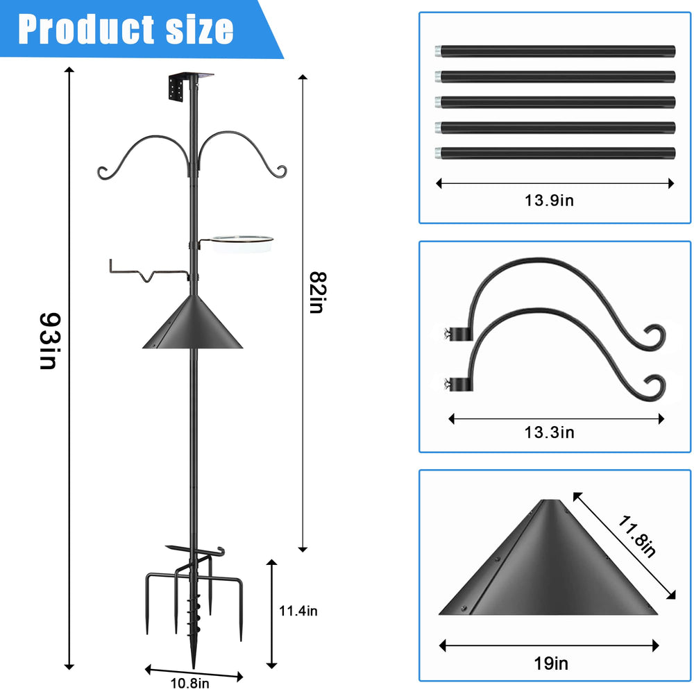 Tlsiod threaded segment close-up showing easy-adjust joints and secure height customization