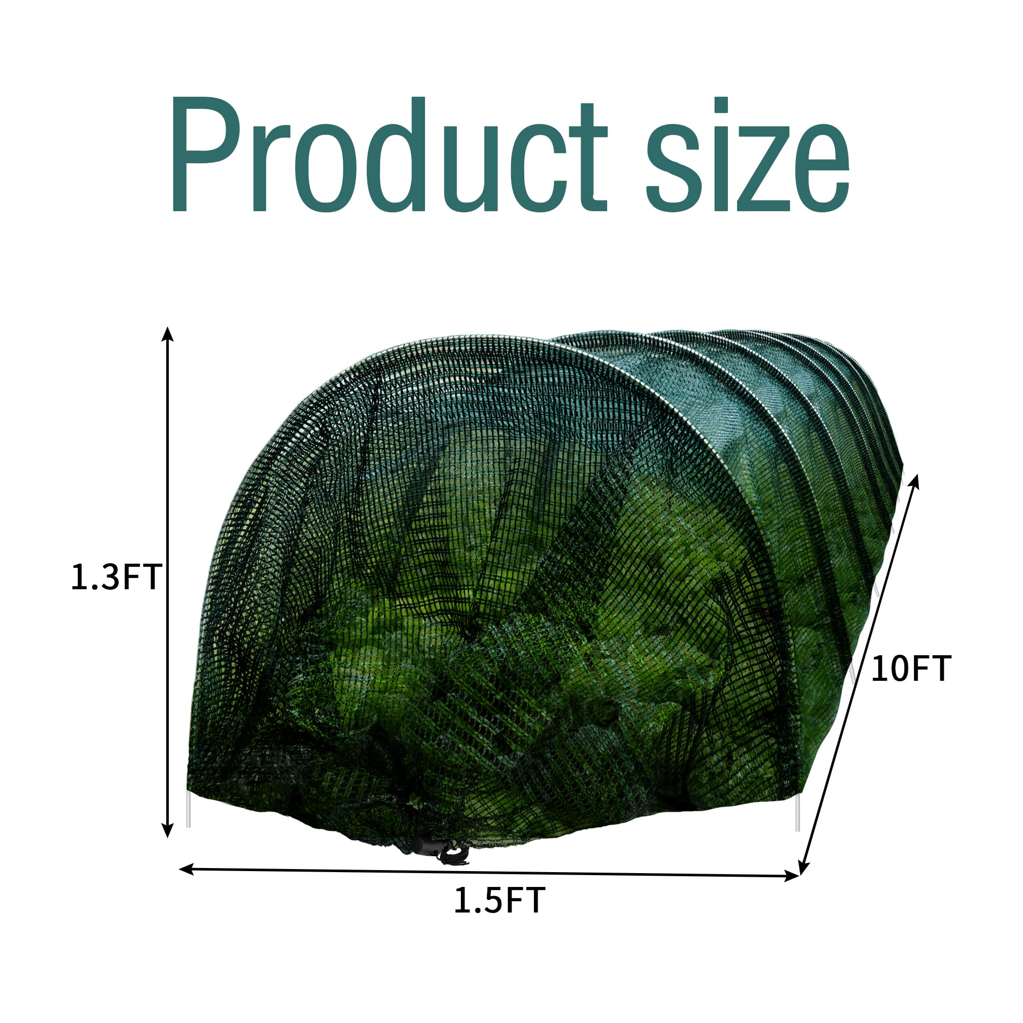 Tlswshsy close-up of green polyethylene mesh, breathable cooling benefit