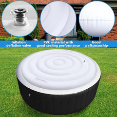Tlswshsy cover fitted on round tub side profile reducing heat loss benefit