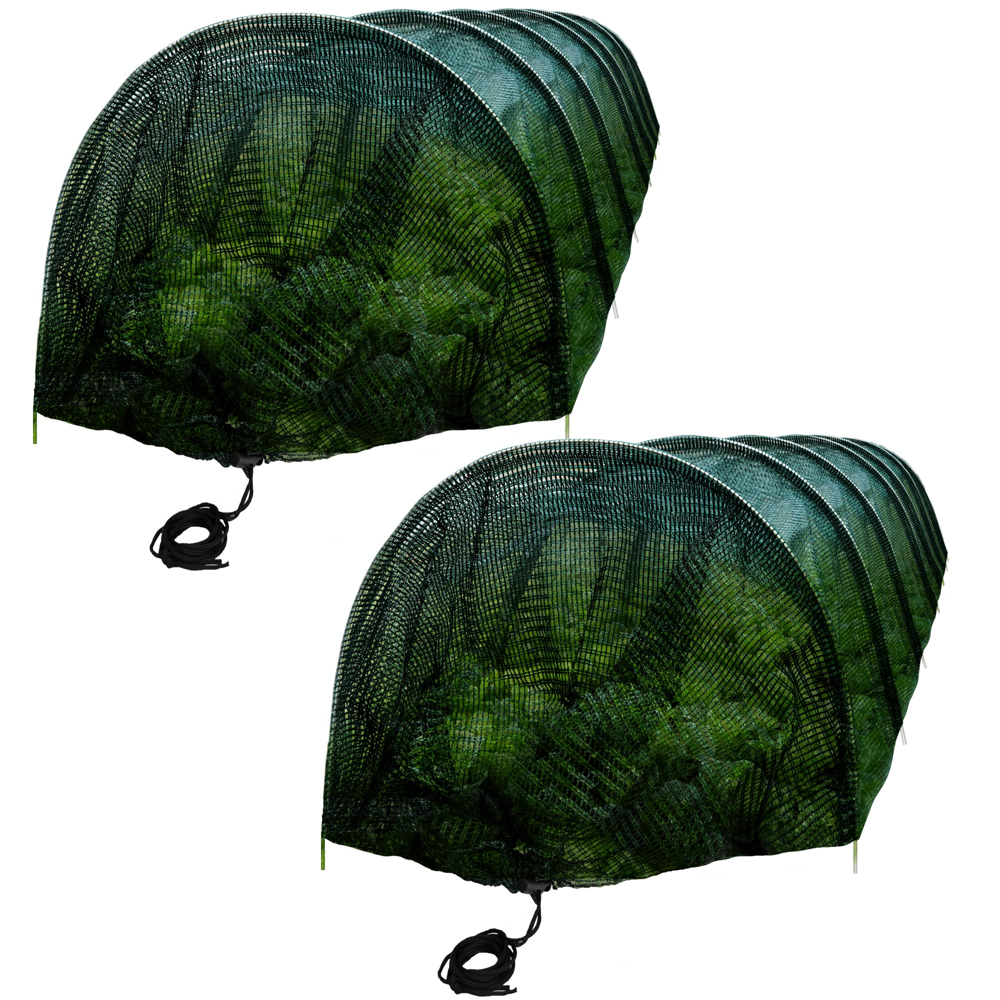 Tlswshsy front view showing two tunnel covers, easy setup benefit