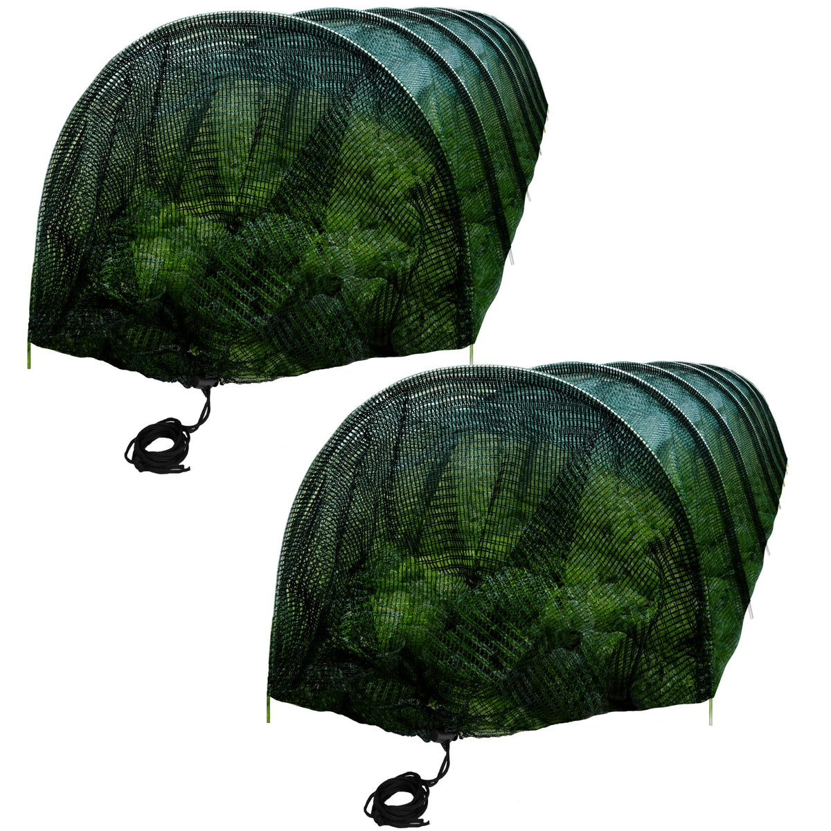 Tlswshsy front view showing two tunnel covers, easy setup benefit
