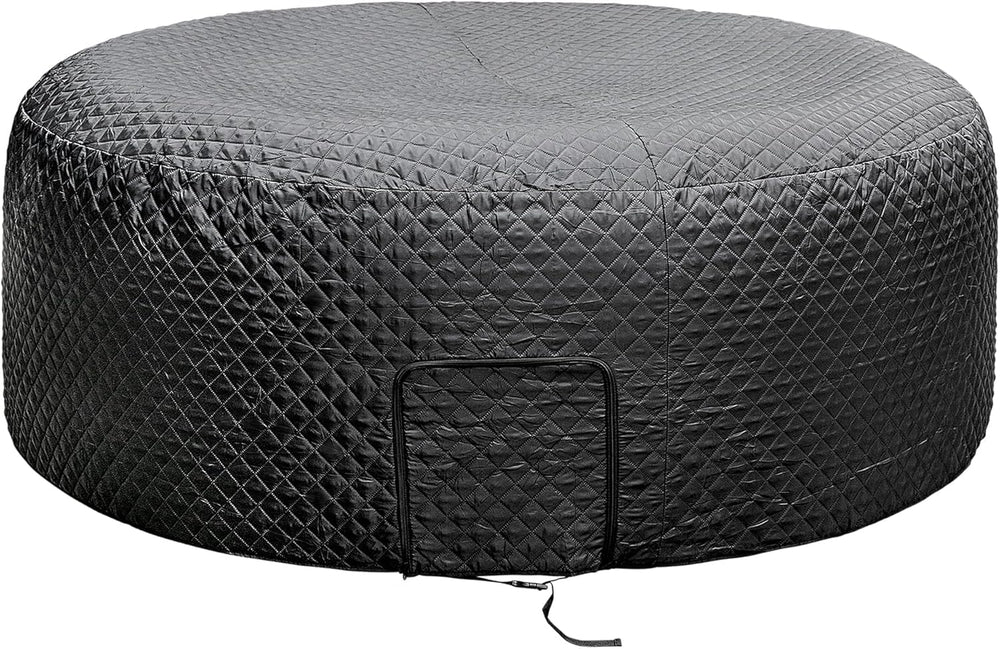 Tlswshsy front view of zippered cover protects tub and retains heat
