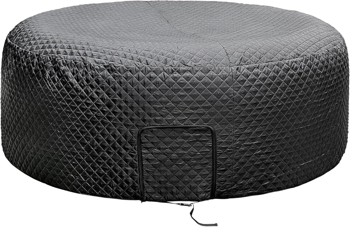 Tlswshsy front view of zippered cover protects tub and retains heat