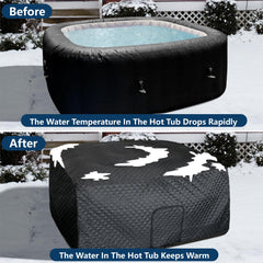 Tlswshsy inflatable form showing insulated shape for improved heat retention