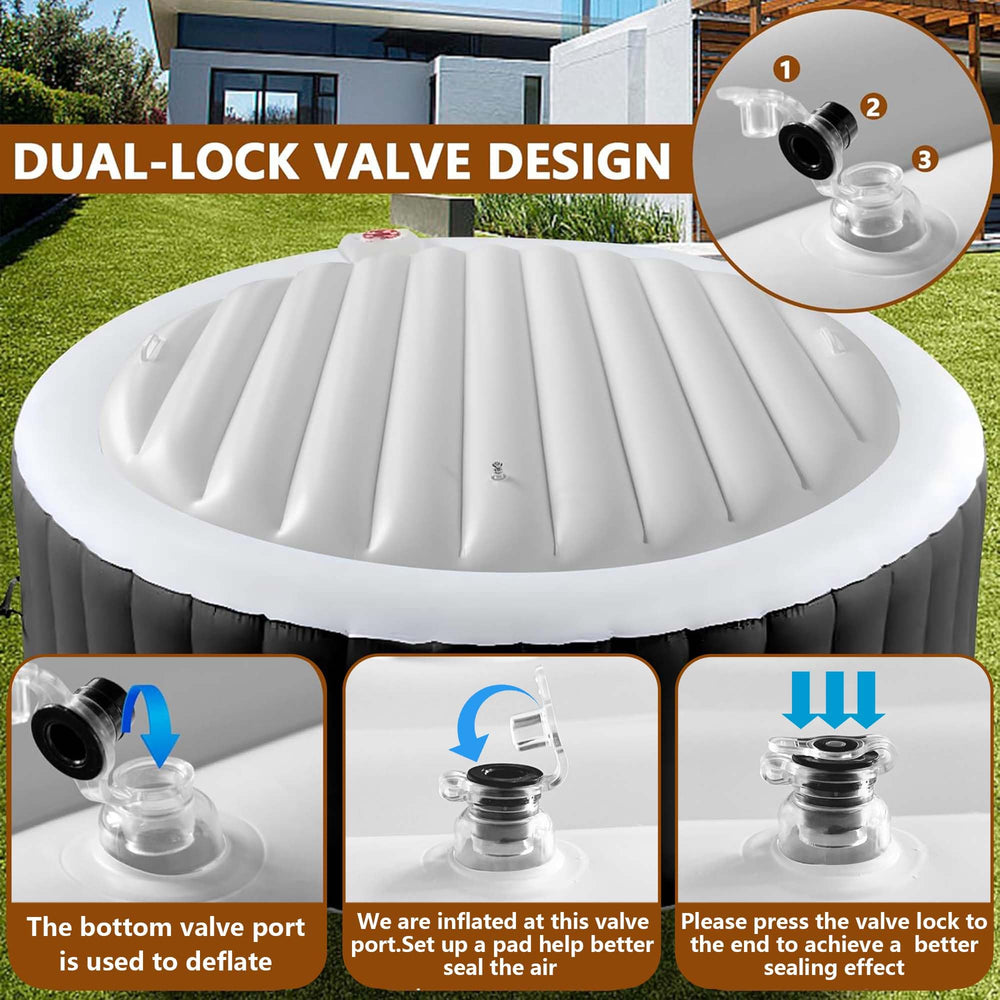 Tlswshsy inflation valve close-up enabling quick pump inflation and secure seal