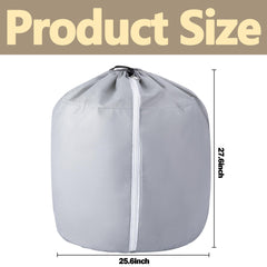 Tlswshsy close-up of zipper and drawstring offering easy secure fit