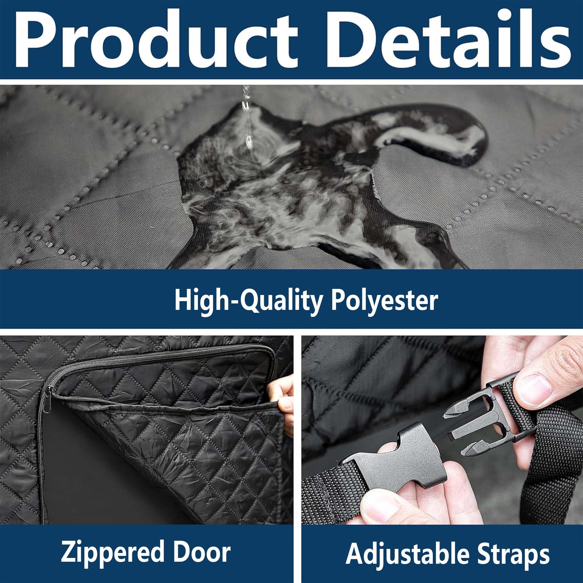 Tlswshsy zipper detail highlighting secure closure and easy access benefit