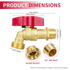 TMOK included washers and Teflon tape showing complete kit for leak-free installation